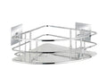 WENKO Stainless Steel Corner Shower Caddy – No-Drill Adhesive Shelf