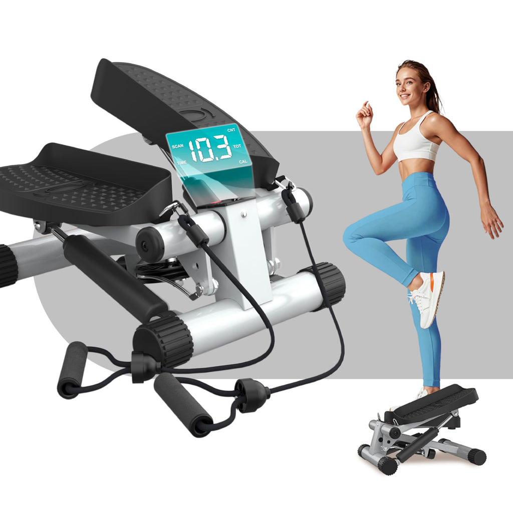 Niceday Mini Stepper with Resistance Bands – Home Exercise Step Machine