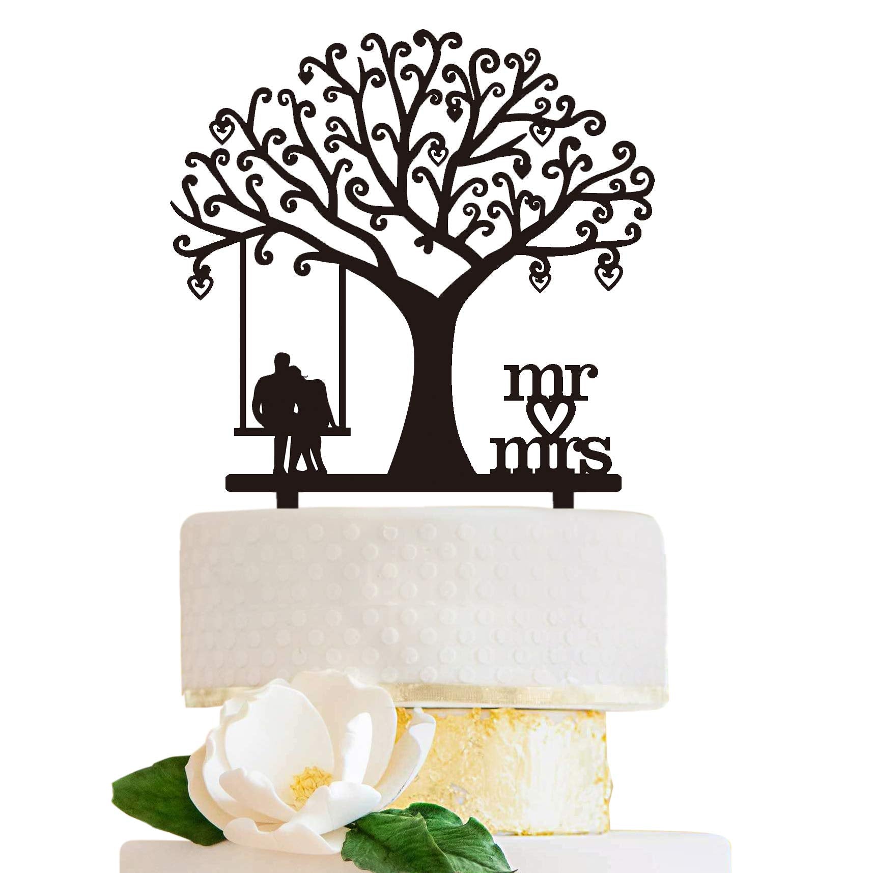 LOVENJOY Around You Romantic Wedding Cake Topper - Elegant Gift-Boxed