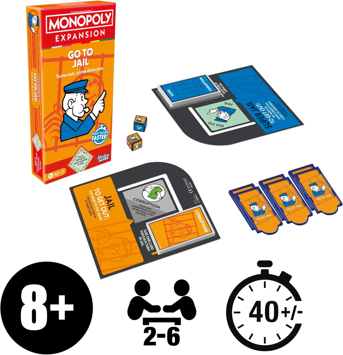 Snaps Monopoly Classic Board Game – Family Strategy Game with 8 Tokens