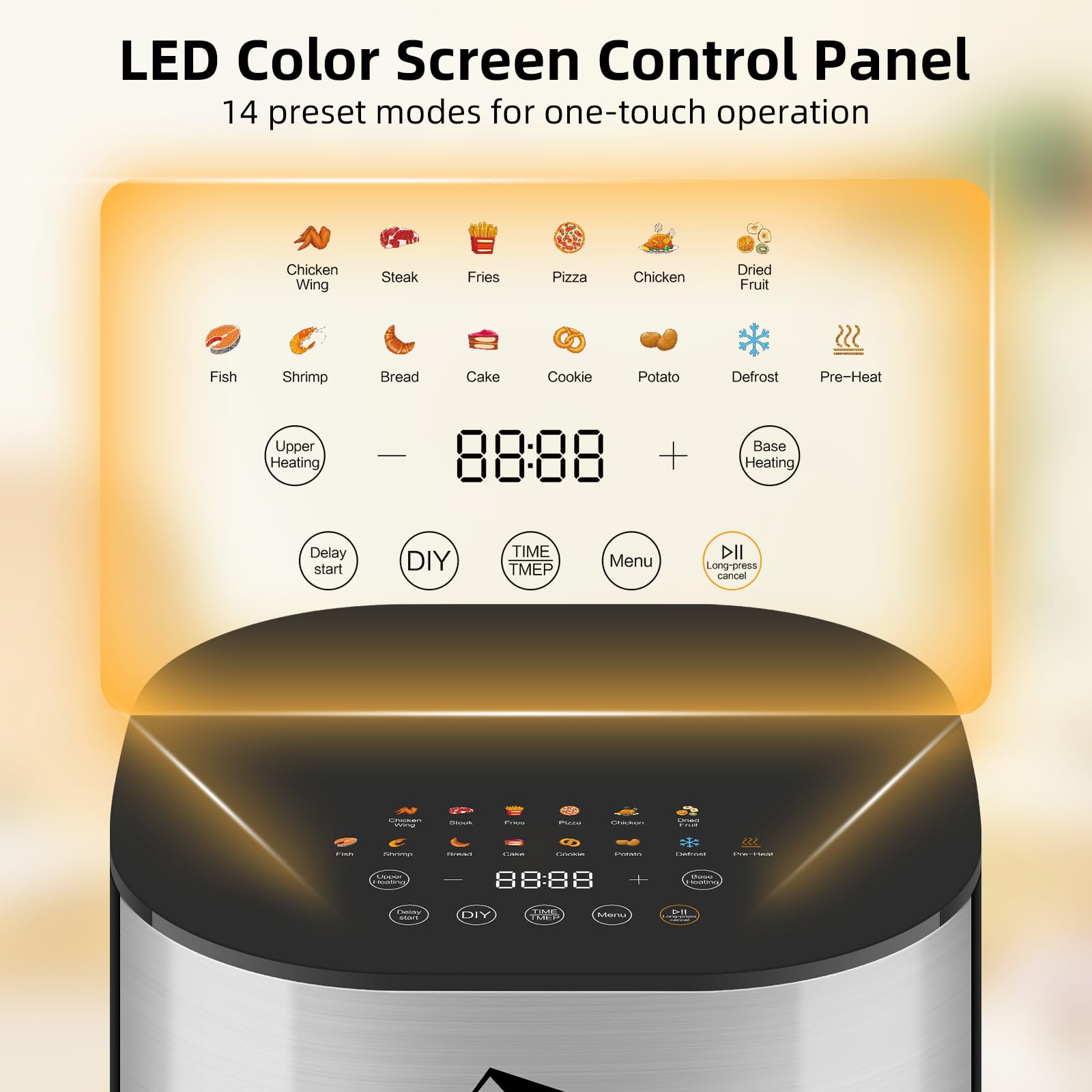 Uten Dual Blaze Air Fryer 5.5L | 14-in-1 Smart Cooker with Visual Window