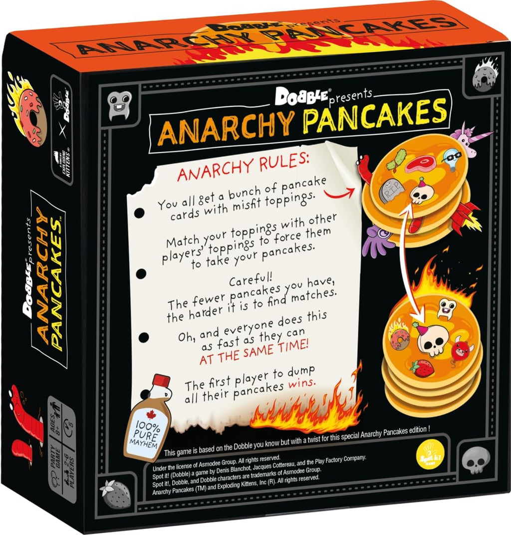 Anarchy Pancakes Card Game by Dobble & Exploding Kittens - Snaps