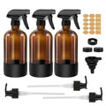 Didilor 3-Pack 500ml Amber Glass Spray Bottles for Essential Oils