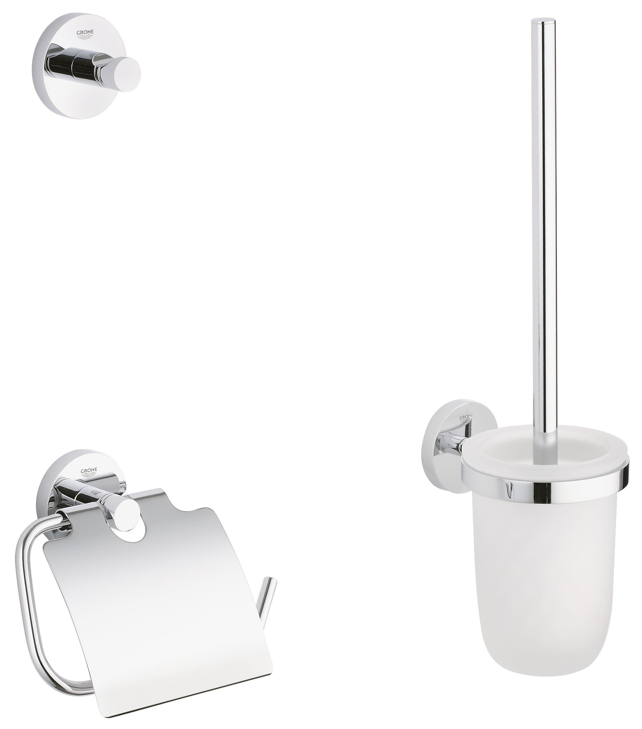 GROHE Essentials 40407001 Bathroom Accessory Set | Chrome Finish