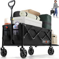 Overmont 120L Collapsible Wagon Cart – Heavy Duty Camping Trolley