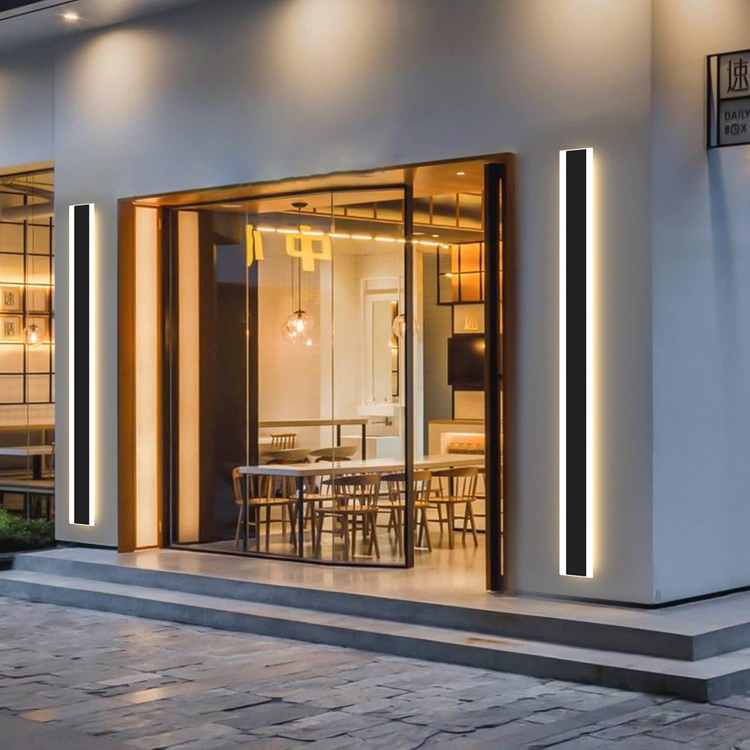 Mikeru Modern LED Outdoor Wall Light – 80cm 31W 3000K IP65 Acrylic