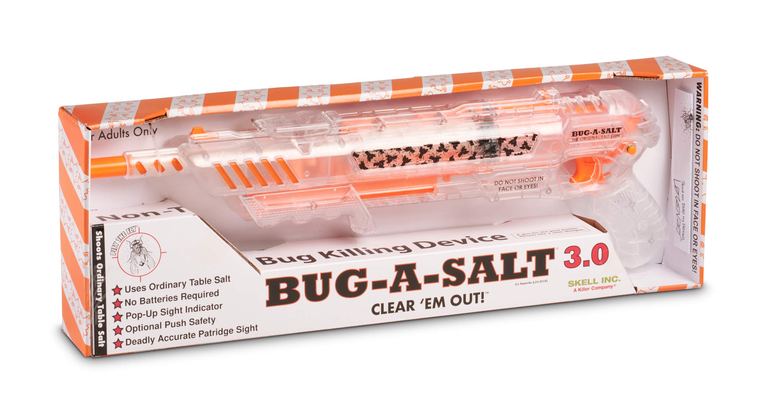 BUG-A-SALT 3.0 Clear Em Out - Transparent Insect Eradication Gun