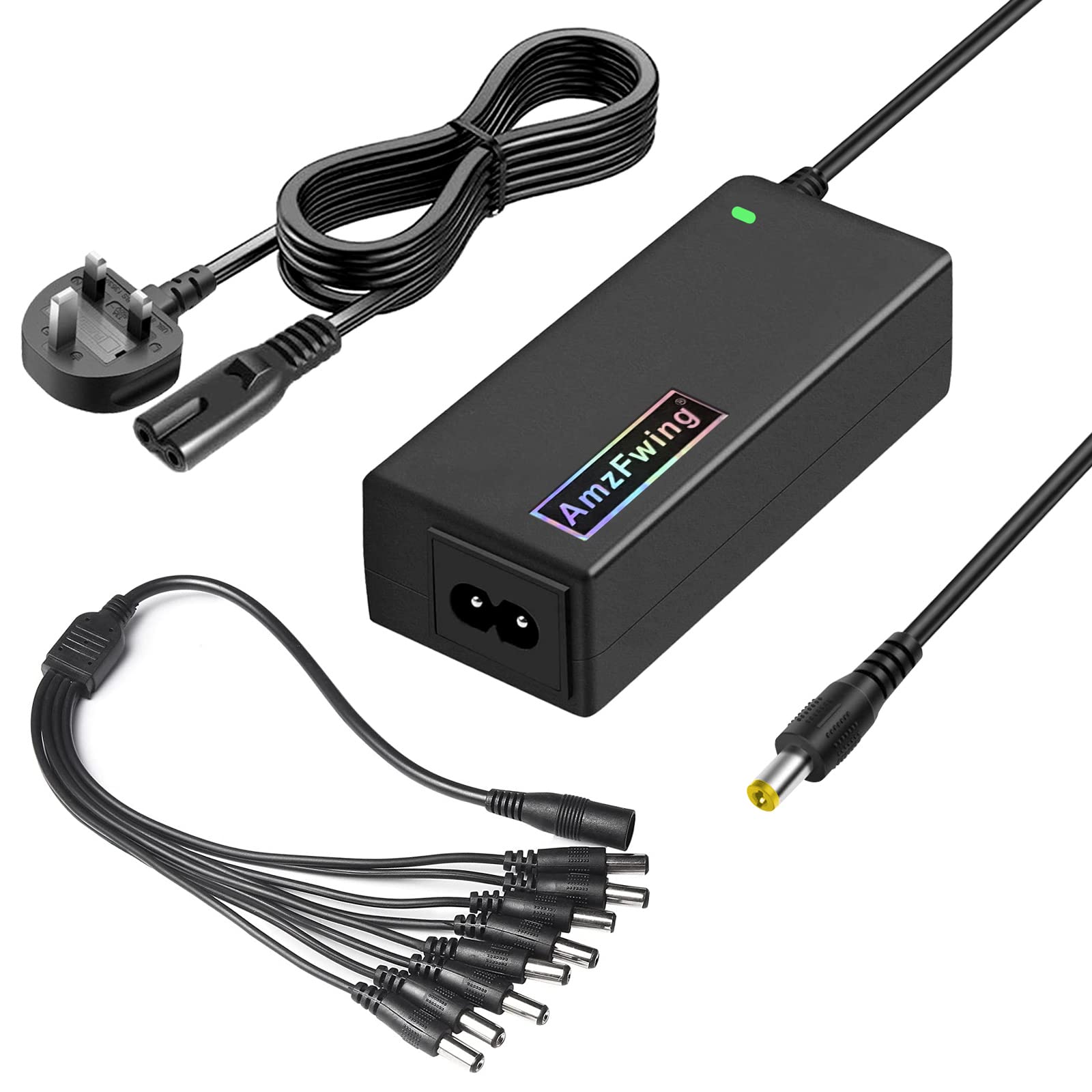 Jolof Store 12V 5A AC Power Supply Adapter for CCTV DVR Security Systems