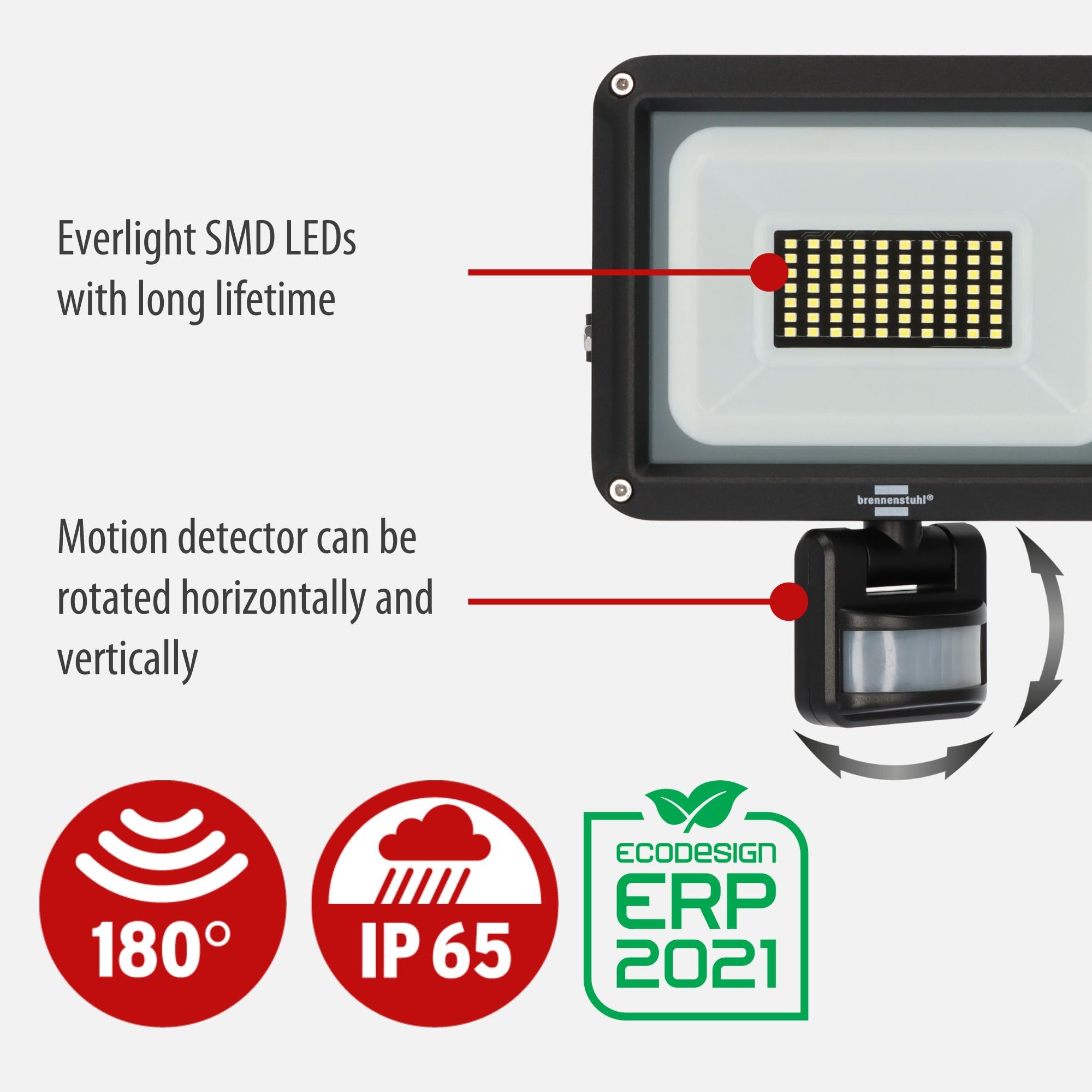 Brennenstuhl JARO 4060 P LED Outdoor Floodlight with Motion Sensor