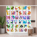 Animal Alphabet Shower Curtain | Waterproof Polyester Fabric
