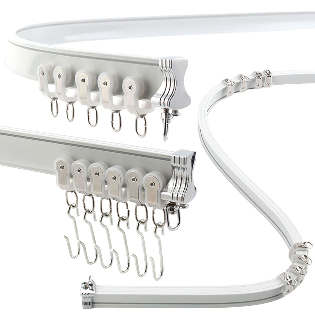 Aluminum Flexible Ceiling Curtain Track – 5m Bendable Rail
