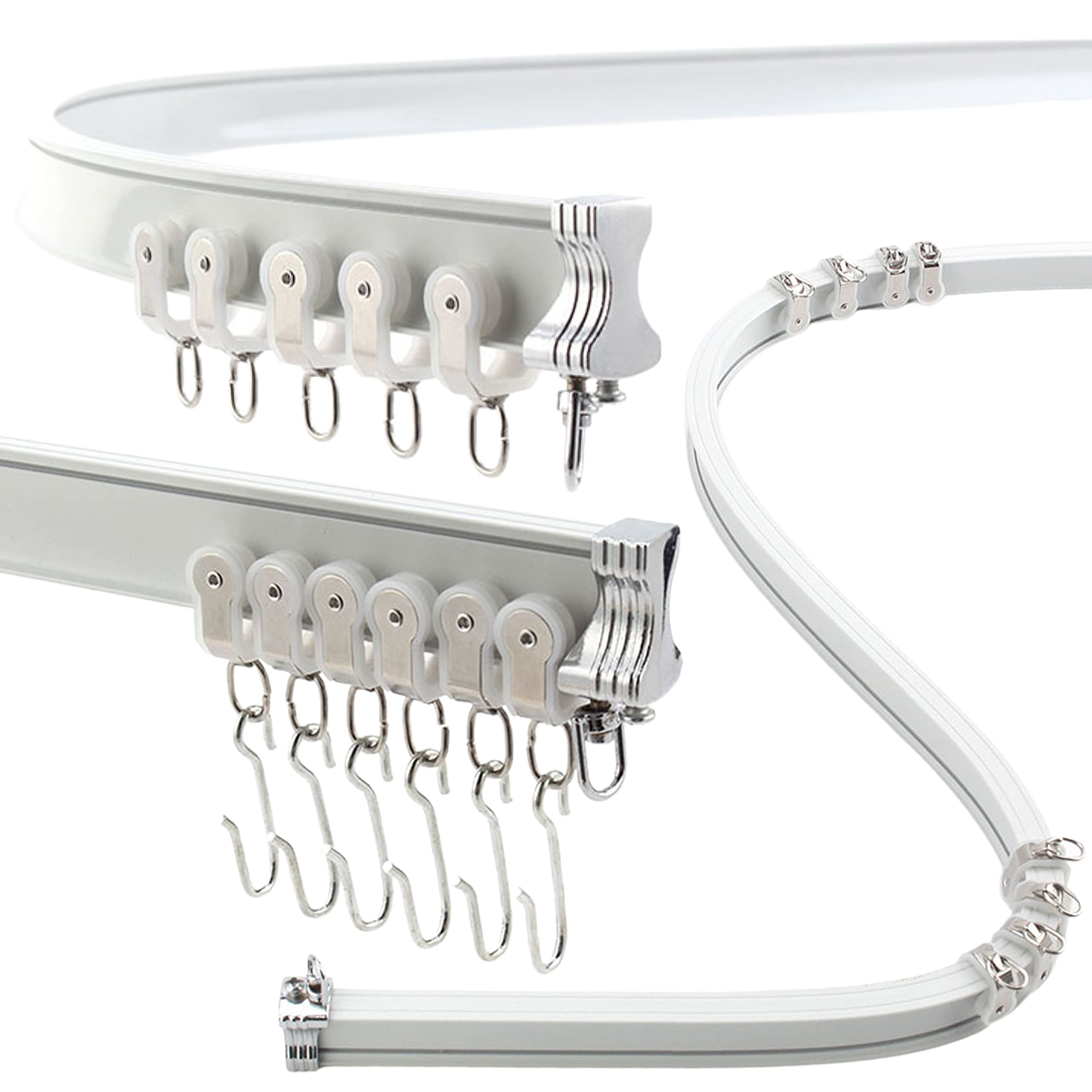 Aluminum Flexible Ceiling Curtain Track – 5m Bendable Rail