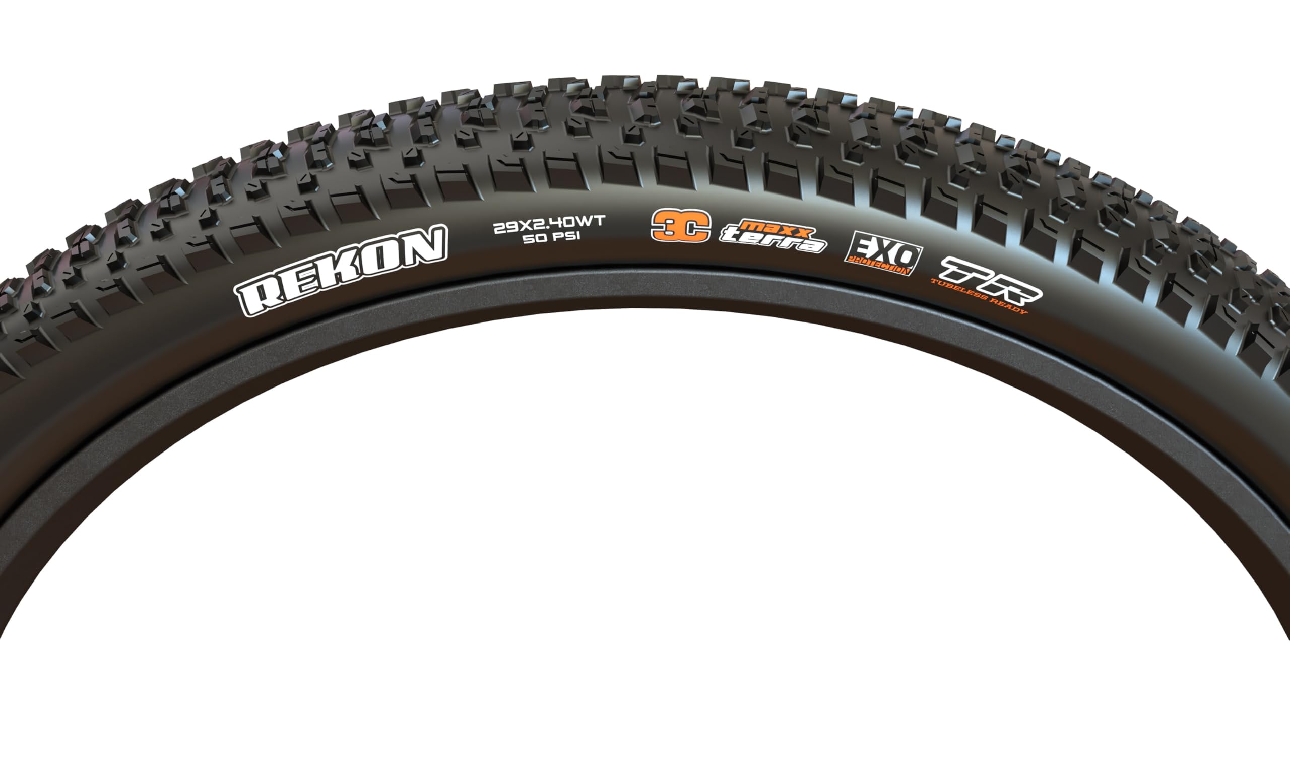 Maxxis Rekon+ MTB Tire | 29x2.80 Foldable EXO TR Tubeless Ready - Black