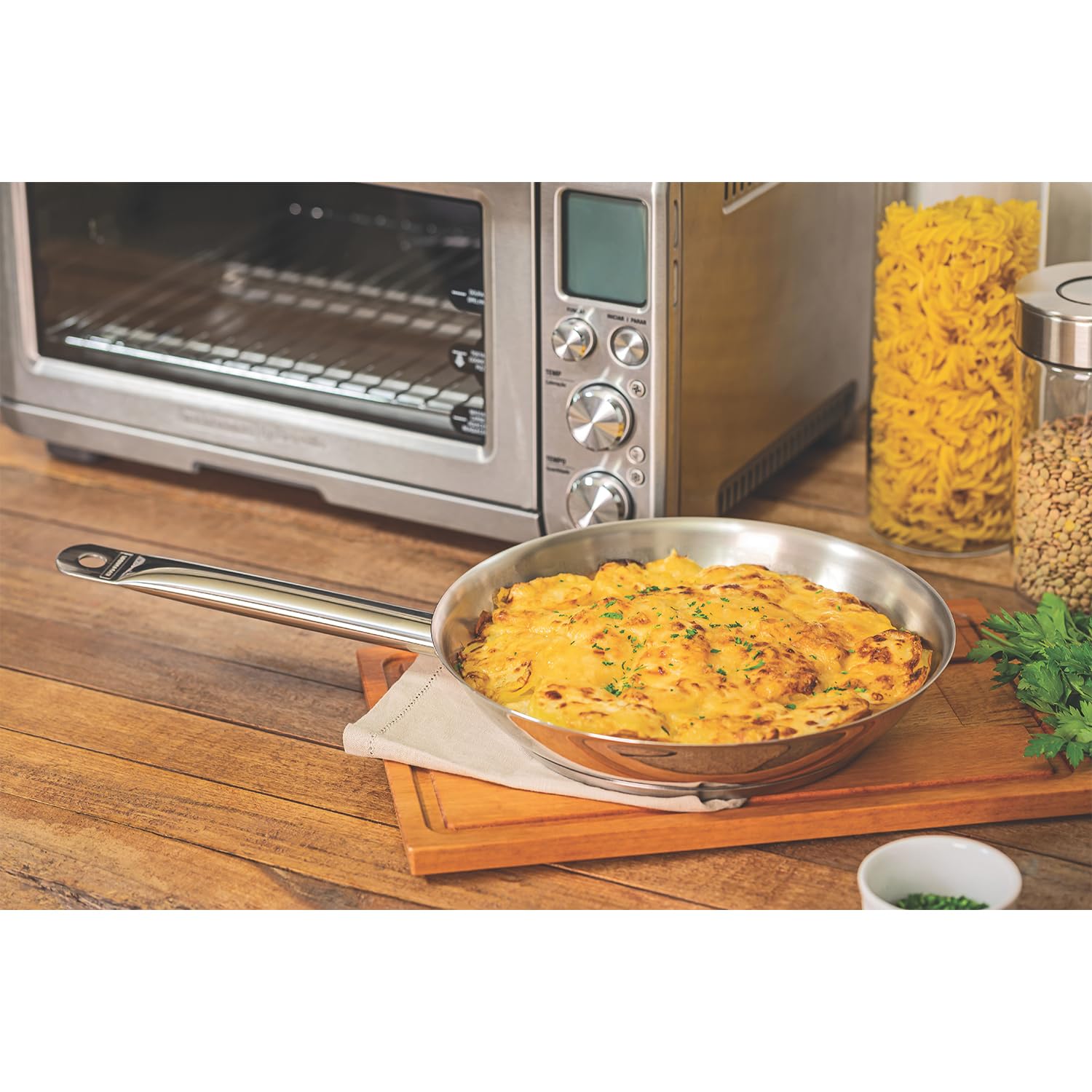 Tramontina Stainless Steel Frying Pan | 26cm Induction & Oven Safe