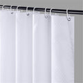 Furlinic Waffle Fabric Shower Curtain – Waterproof Anti-Mold White 47x71