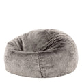icon Kingston Faux Fur Fluffy Bean Bag with Filling Included, Grey - image 1