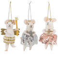 Trimits Needle Felting Mice Kit - DIY Christmas Tree Wool Decorations