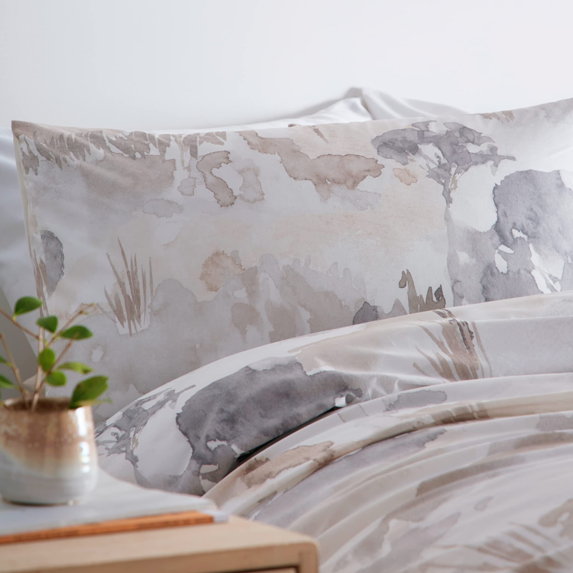Appletree Linen Landscape Single Duvet Cover | Soft 100% Cotton Bedding