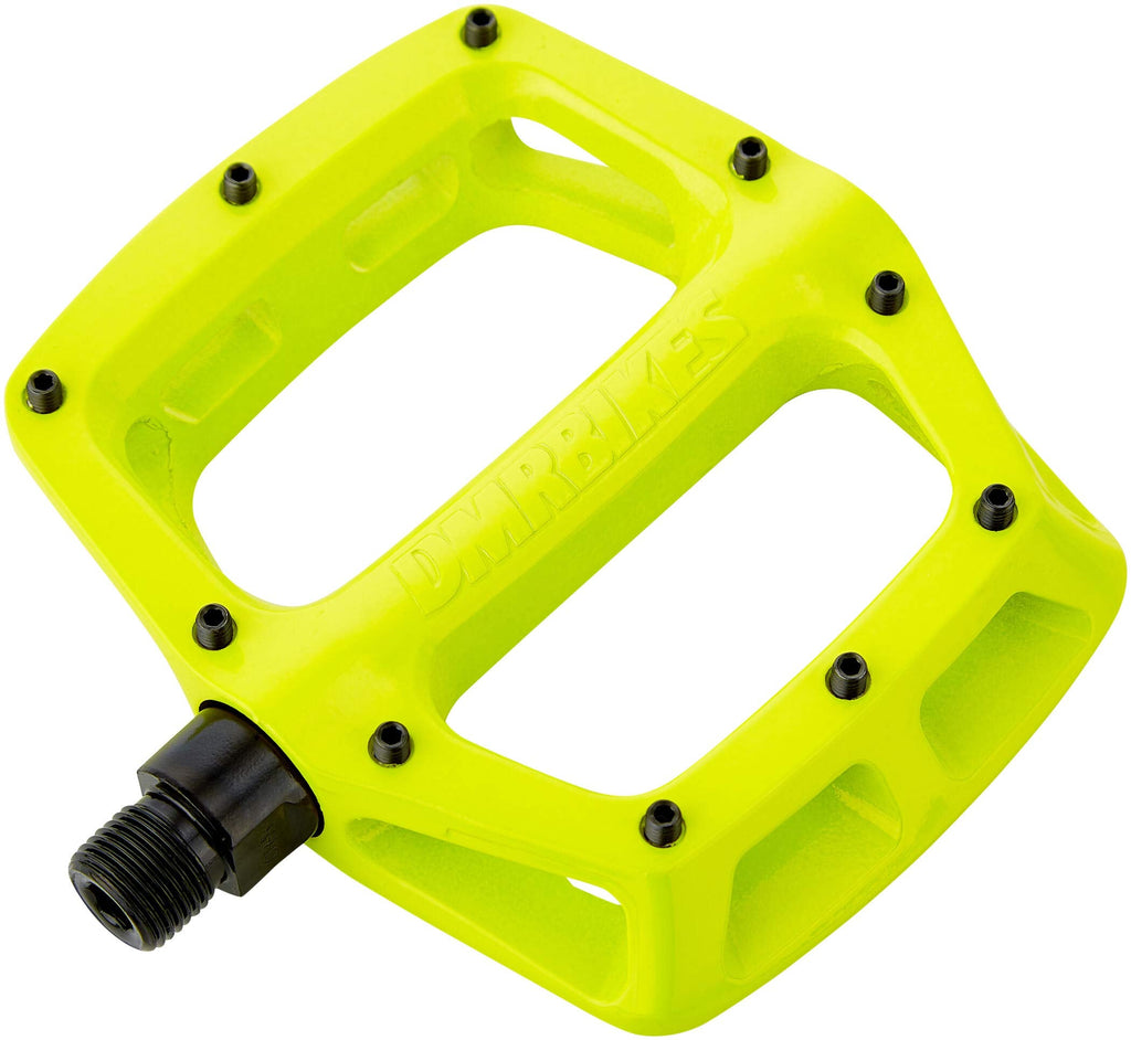 DMR V8 Flat MTB Bike Pedals – Lime Green Aluminium Cycling Pedals
