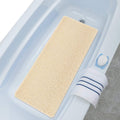 Lurowo Loofah Shower Mat – Non-Slip PVC Massage Bath Rug, Beige, 40x100cm