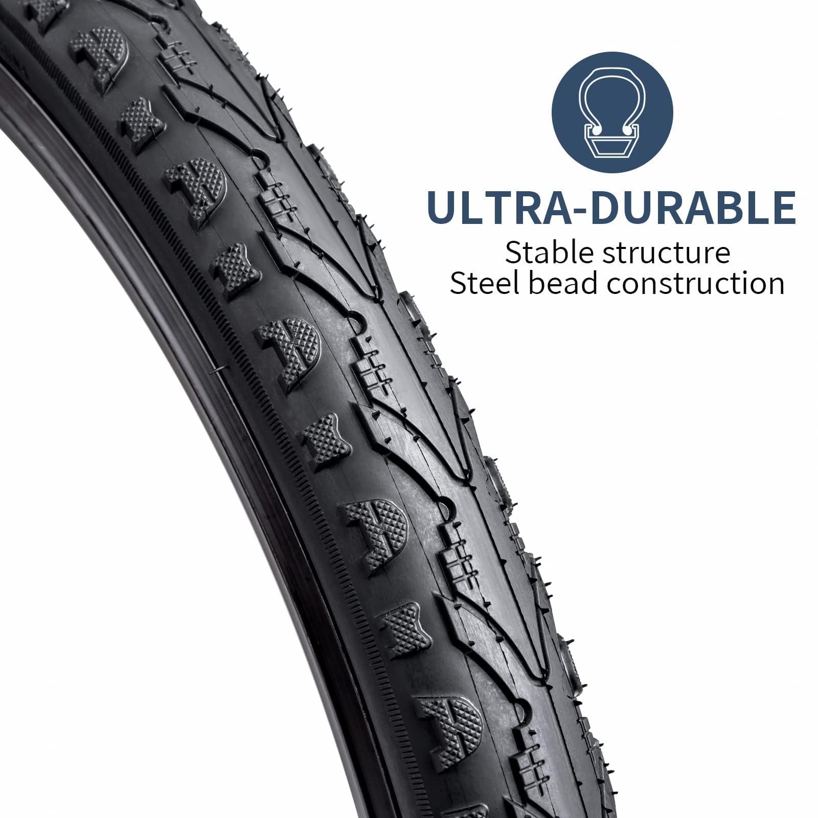 24" Bike Tyre and Tube Set - 2 Pack 24 x 1.75 Urban Road