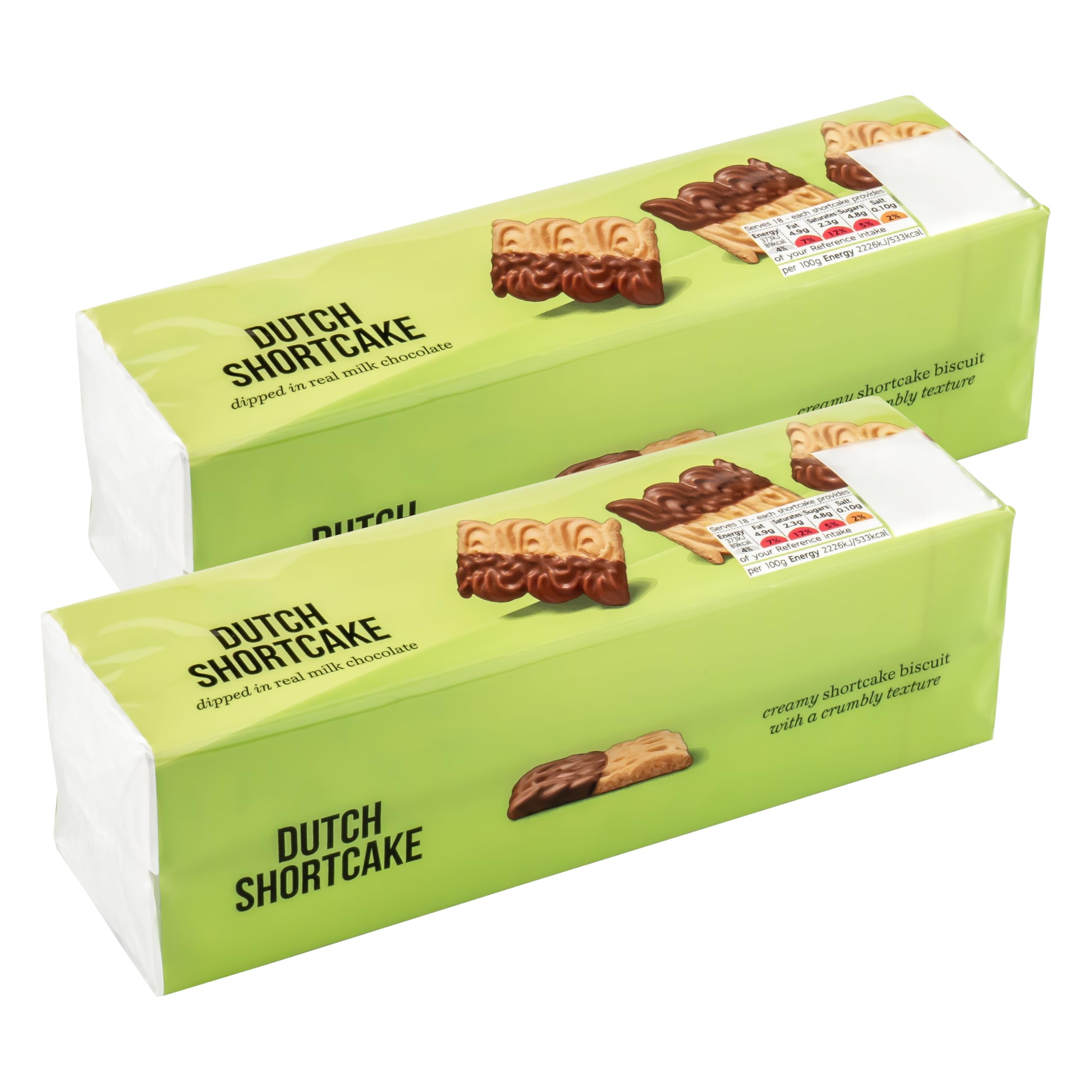 Dutch Shortcake Biscuits - Milk Chocolate 600g (2x300g)