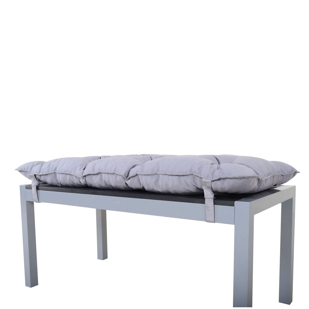 Chicreat Aluminium Garden Bench with Polywood Surface & Cushion