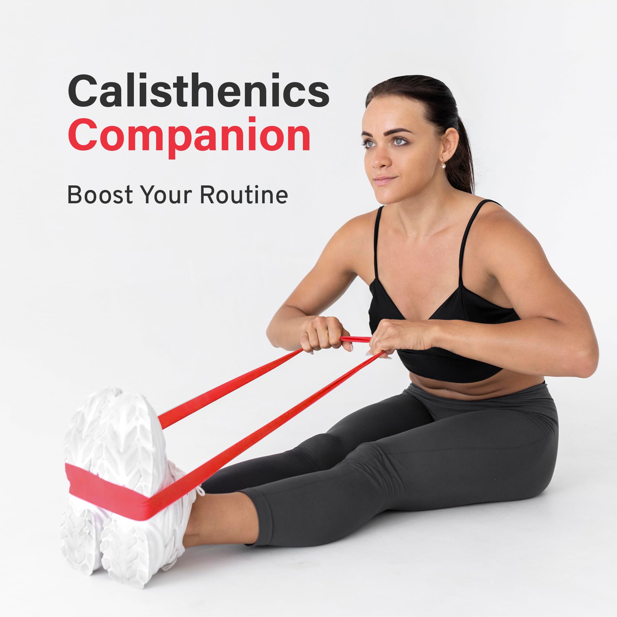 Flexil Latex-Free Resistance Band - Red Medium Strength - 45.5M