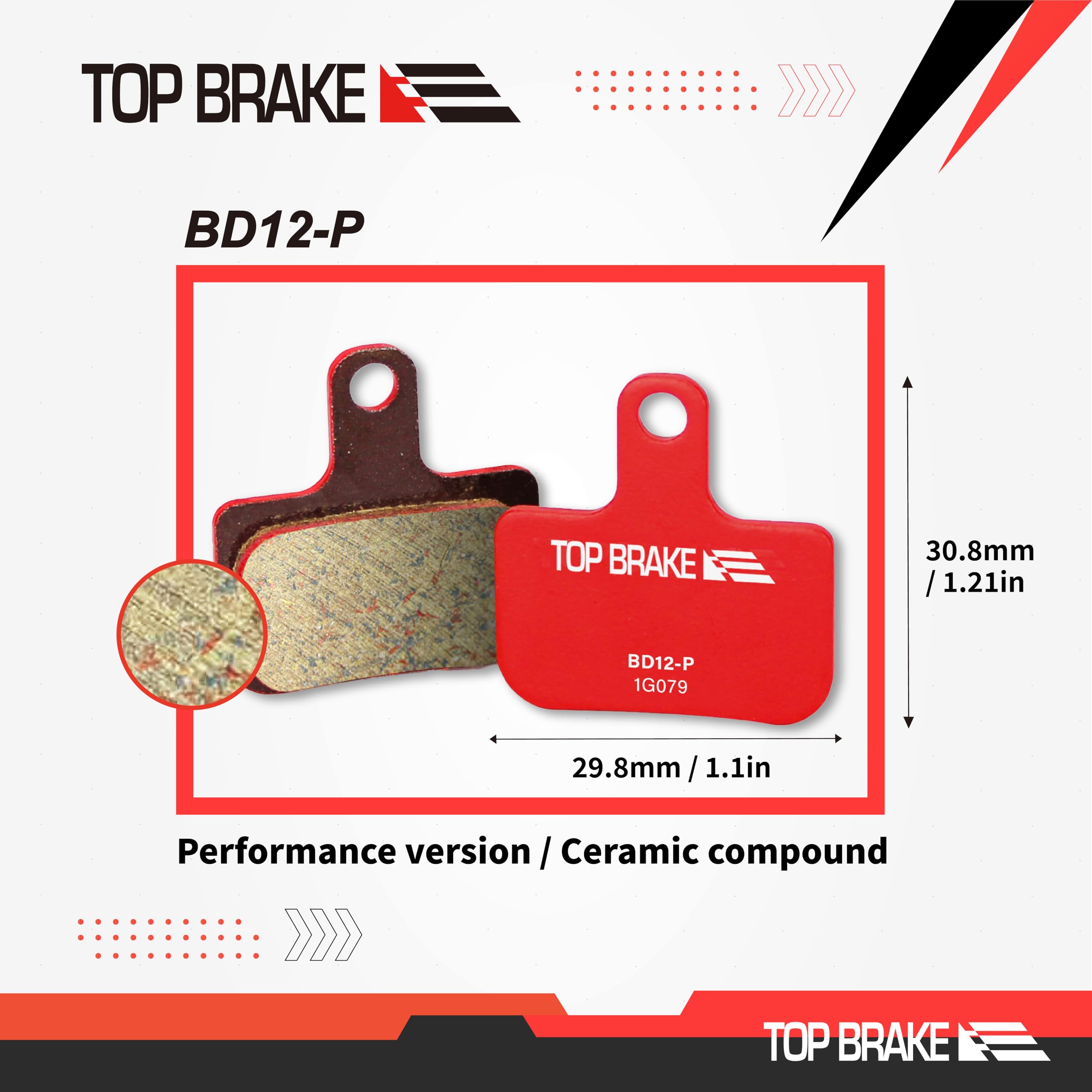 Top Brake Disc Bike Brake Pads for SRAM Level Ultimate Red AXS Force