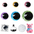 MUCUNNIA 168pcs 3D Glitter Moon Safety Eyes for Amigurumi (16-35mm)