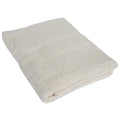 Gabel Bath Towel – 100% Cotton Plain Soft Towel, Ecru, 70x94 cm