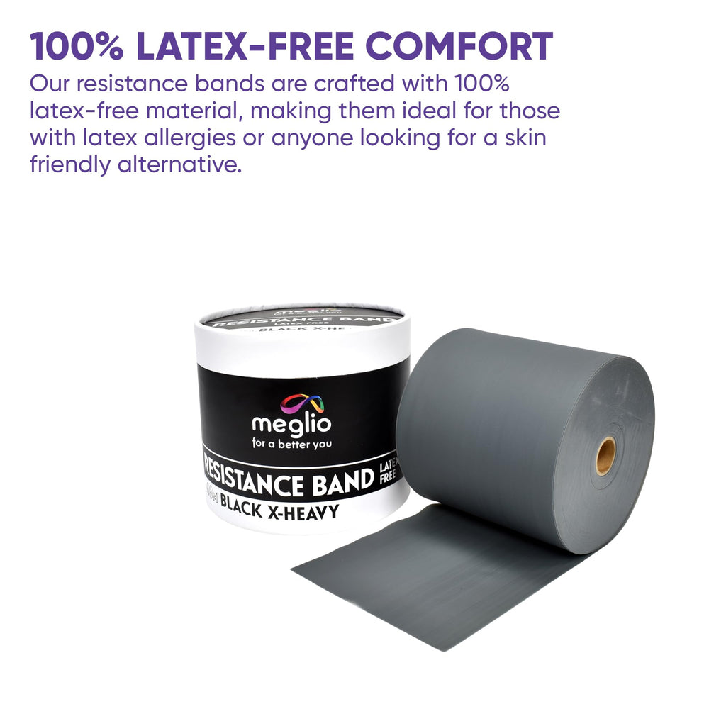 Meglio Latex-Free Resistance Bands Roll – 46m Physiotherapy Band