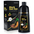 Black Hair Dye Shampoo | 3-in-1 Herbal Gray Coverage | 500ML