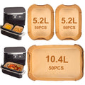 YQL 150PCS Air Fryer Liners for Ninja Foodi FlexDrawer AF500UK 10.4L