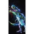 Jerry Fabrics T-Rex Dinosaur Kids Beach Towel – 100% Cotton, 70x140cm