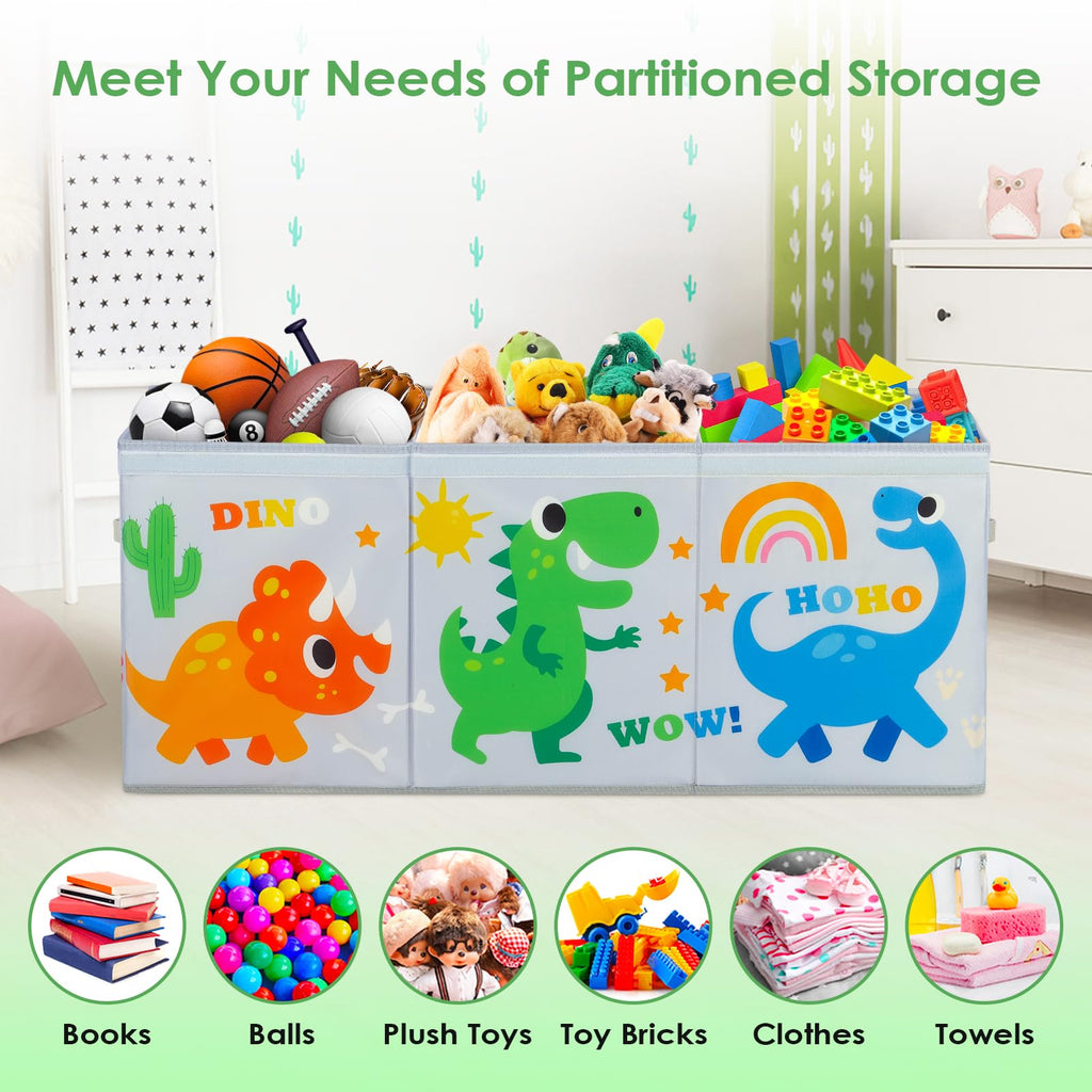 Decalsweet Dinosaur Extra Large Toy Storage Box | Foldable Oxford Toy Chest