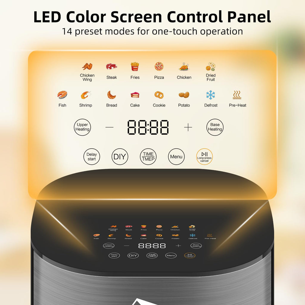 Uten Dual Blaze Air Fryer 5.5L | 14-in-1 Smart Cooker with Visual Window