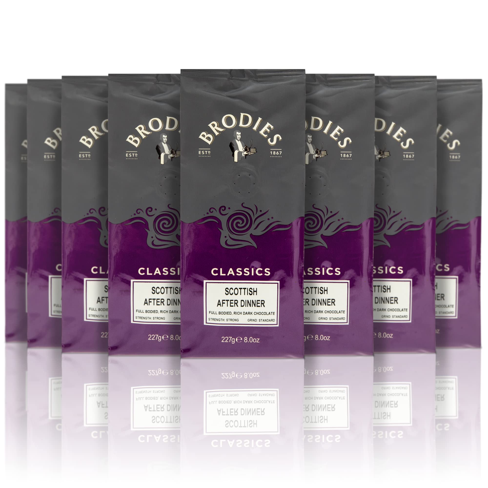 Brodies Scottish After Dinner Ground Coffee | 100% Arabica Dark Roast