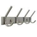 HONSKY Wall Coat Rack, 17.5cm Towel Rack, Painted Metal Wall Coat Hanger with 4 Double Hooks 8 Single Hooks,for Hanging Coat, Hat, Bag, Towel - image 1