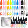 Saviland Airbrush Gel Nail Polish Set | 12 Colors 30ml for French Nail Art