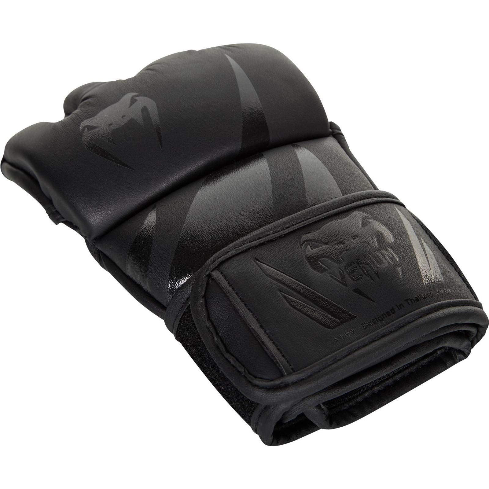 Venum Challenger MMA Gloves – Matte Black Sparring Gear – Large/XL