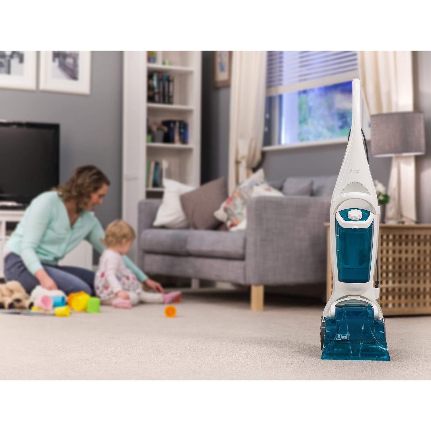 Russell Hobbs RHCC5001 Lightweight 600W Carpet Washer & Cleaner | Aqua