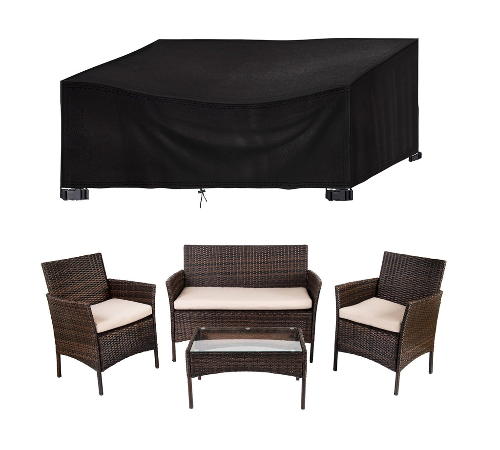 Straame Heavy Duty 420D Oxford Waterproof Rectangular Patio Table Cover