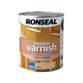 Ronseal Interior Wood Varnish – Clear Satin Finish Protection, 750ml