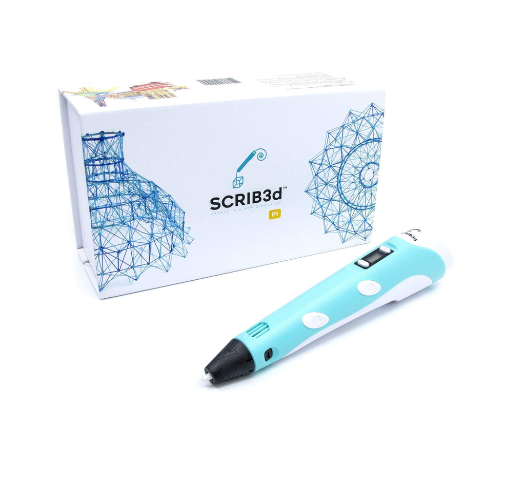 SCRIB3D P1 3D Printing Pen Kit with LCD Display and 3 PLA Filaments