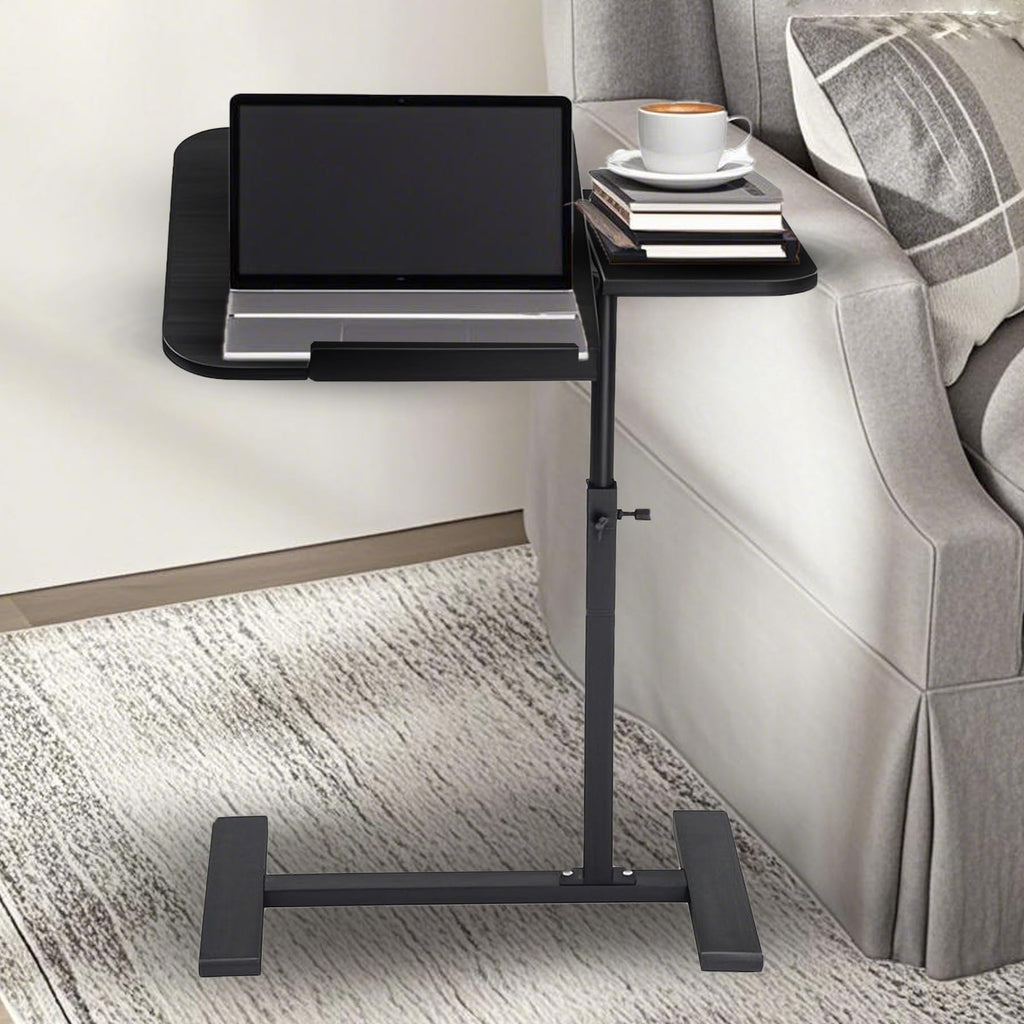 Kiss Me C Shaped Side Table, Height Adjustable,Narrow Laptop Desk - image 2