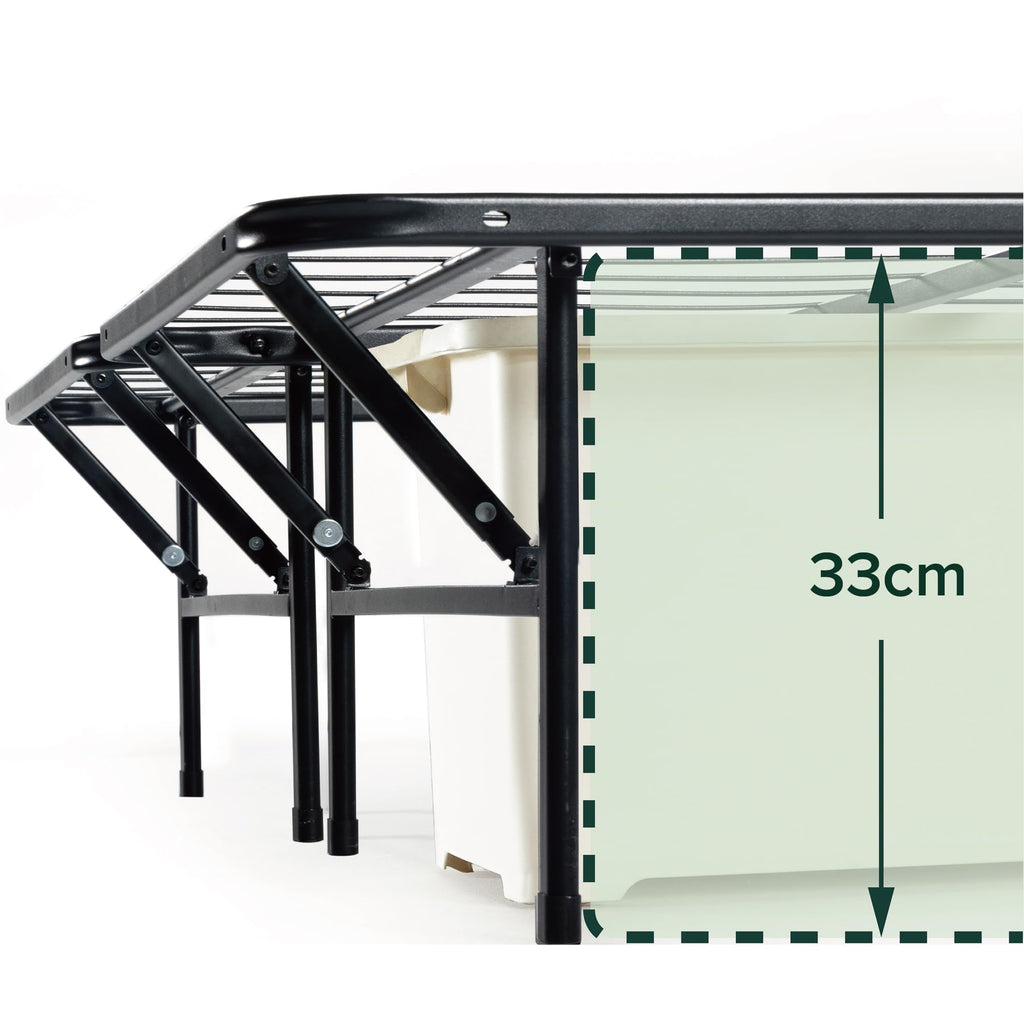 Zinus SmartBase King Size Metal Platform Bed Frame with Underbed Storage