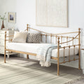 SlumberWorx Newnham Victorian Metal Day Bed Frame - Brass Finish