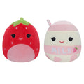 Squishmallow Flip-A-Mallow 13cm Plush - Scarlet & Amelie Fruit Duo