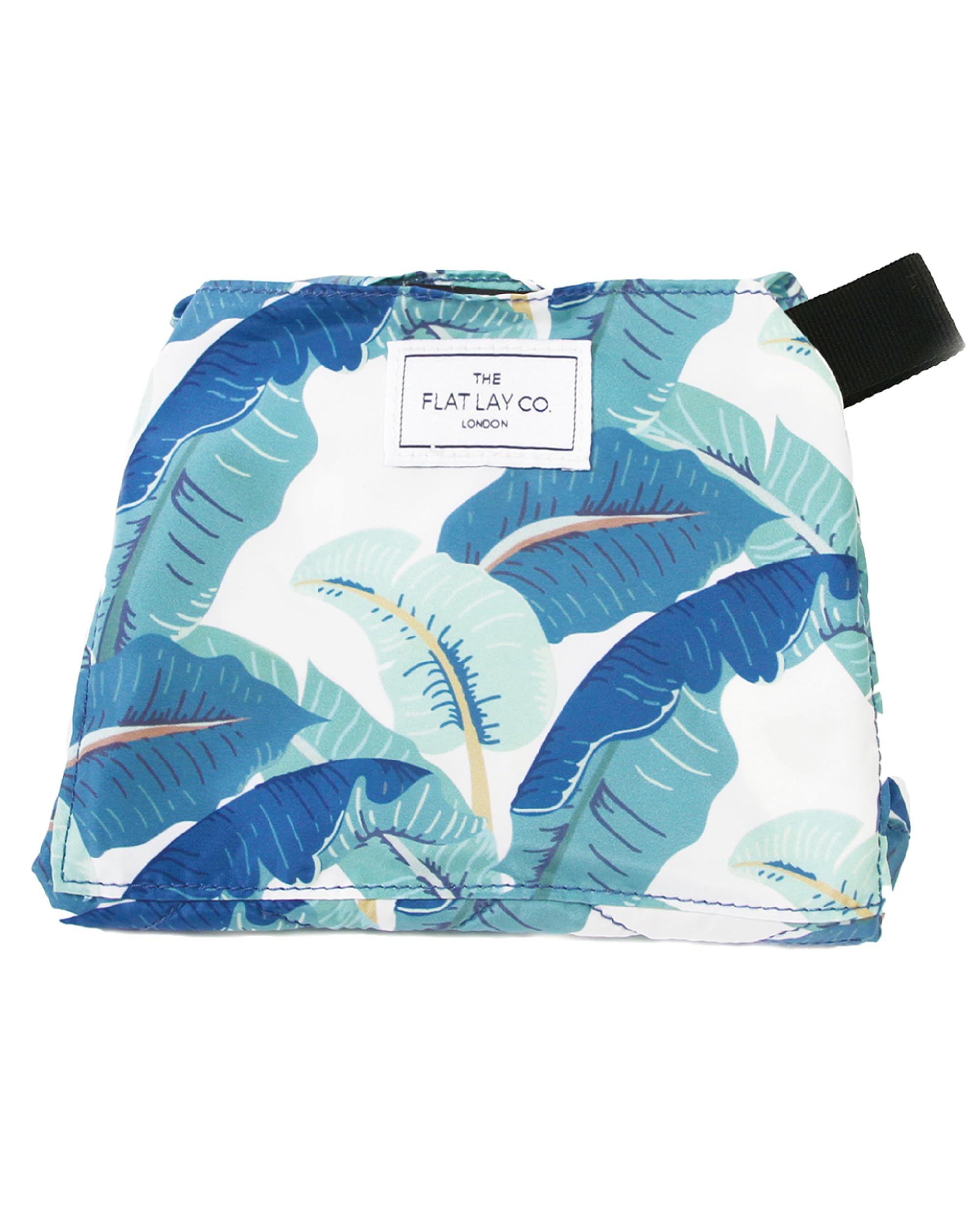 The Flat Lay Co. Tropical Leaves Drawstring Makeup Bag & Organizer